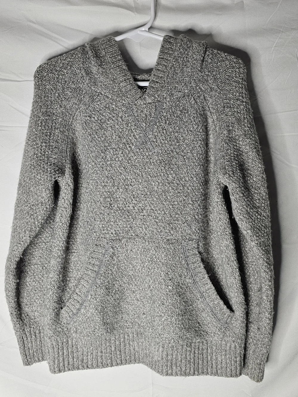Boys Oshkosh Hoodie Sweater Super Soft Light Gray Fall Outdoor Sz 6A